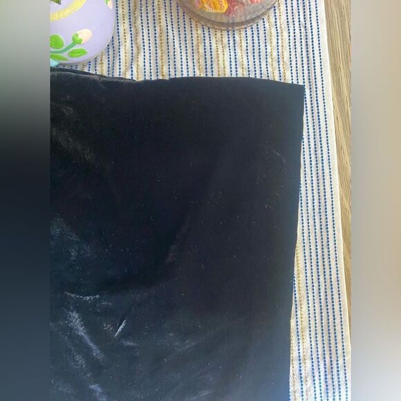 COS Womens Dress Sz 8  Black Velvet Boat Neck Long Sleeve Pockets Minimalist NWT - Picture 10 of 15